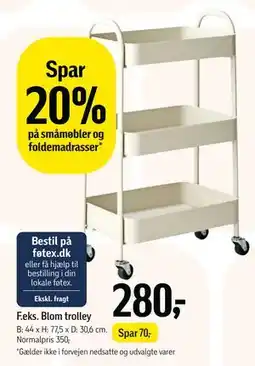 Føtex Blom trolley, DKK 280 tilbud