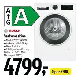 Føtex Vaskemaskine, DKK 4799 tilbud