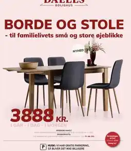 Daells Bolighus SPISEBORD ANHOLT., DKK 3888 tilbud