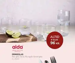 Daells Bolighus DRIKKEGLAS, DKK 96 tilbud