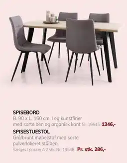Daells Bolighus SPISEBORD, DKK 1346 tilbud