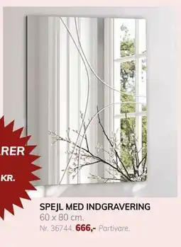 Daells Bolighus SPEJL MED INDGRAVERING, DKK 666 tilbud