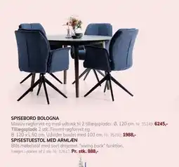 Daells Bolighus SPISEBORD BOLOGNA, DKK 6245 tilbud