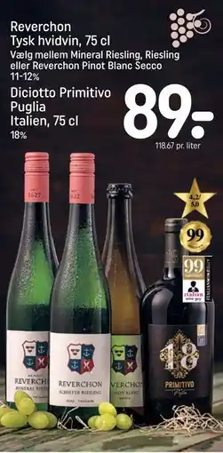 REMA 1000 Diciotto Primitivo Puglia Italien, 75 cl, DKK 89 tilbud