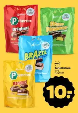 Netto Carletti skum, DKK 10 tilbud