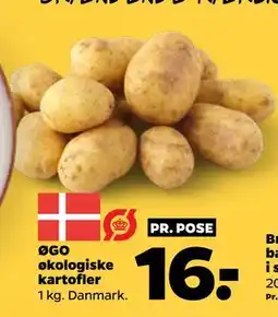 Netto ØGO økologiske kartofler, DKK 16 tilbud
