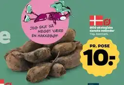 Netto ØGO økologiske danske rødbeder, DKK 10 tilbud