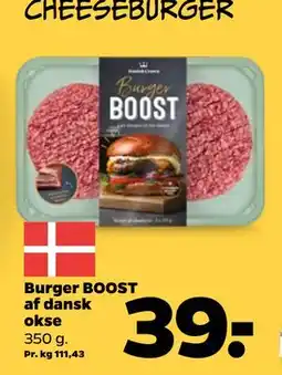 Netto Burger BOOST af dansk okse, DKK 39 tilbud