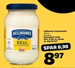 Netto Hellmann's mayonnaise, DKK 8.97 tilbud