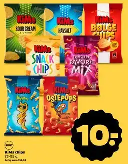 Netto KiMs chips, DKK 10 tilbud