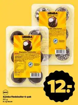 Netto Samba flødeboller 6-pak, DKK 12 tilbud