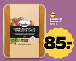 Netto Løgismose færdigret, DKK 85 tilbud