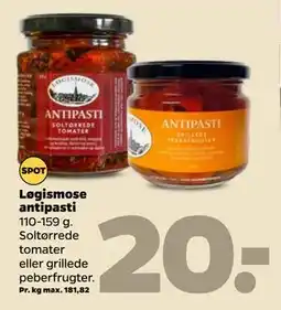 Netto Løgismose antipasti, DKK 20 tilbud