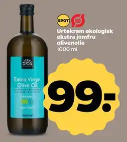 Netto Urtekram økologisk ekstra jomfru olivenolie, DKK 99 tilbud