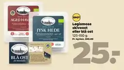 Netto Løgismose skiveost eller blå ost, DKK 25 tilbud