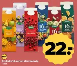 Netto Rynkeby 16-serien eller Naturig, DKK 22 tilbud