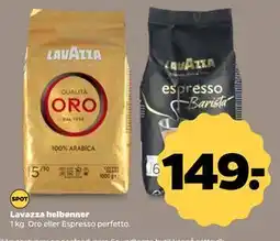 Netto Lavazza helbønner, DKK 149 tilbud
