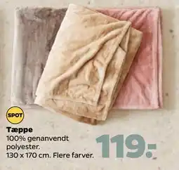 Netto Tæppe, DKK 119 tilbud