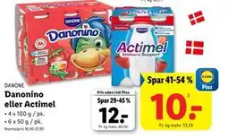 Lidl Danonino eller Actimel, DKK 12, App-pris tilbud