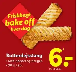 Lidl Butterdejsstang, DKK 6 tilbud
