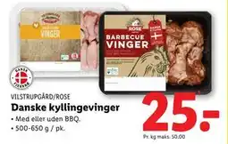 Lidl Danske kyllingevinger, DKK 25 tilbud