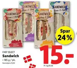 Lidl Sandwich, DKK 15 tilbud