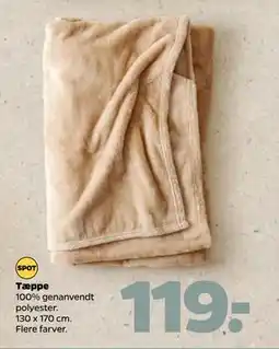 Netto Tæppe, DKK 119 tilbud