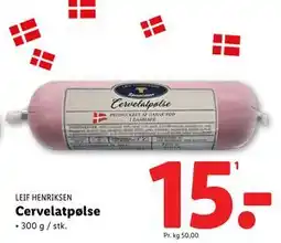 Lidl Cervelatpølse, DKK 15 tilbud