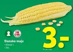 Lidl Danske majs, DKK 3 tilbud