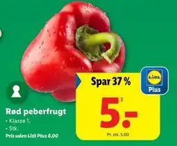 Lidl Rød peberfrugt, DKK 8, App-pris tilbud