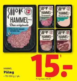 Lidl Pålæg, DKK 15 tilbud
