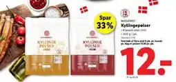 Lidl Kyllingepølser, DKK 12 tilbud