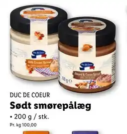 Lidl Sødt smørepålæg, DKK 20 tilbud