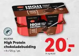 Lidl High Protein chokoladebudding, DKK 20 tilbud