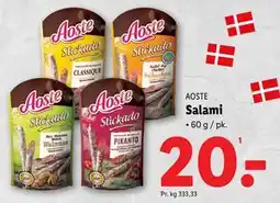 Lidl Salami, DKK 20 tilbud