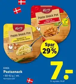 Lidl Pastasnack, DKK 7 tilbud