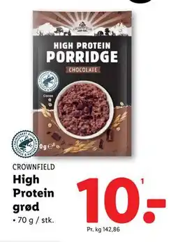 Lidl High Protein grød, DKK 10 tilbud