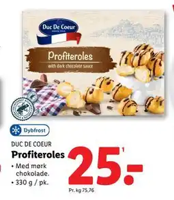 Lidl Profiteroles, DKK 25 tilbud