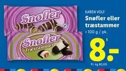Lidl Snøfler eller træstammer, DKK 8 tilbud