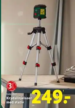 Lidl Krydslinjelaser med stativ, DKK 249 tilbud