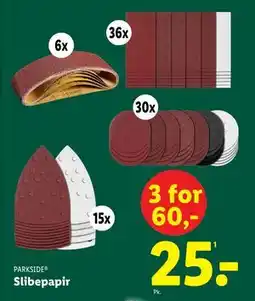 Lidl Slibepapir, DKK 25 tilbud