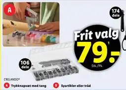 Lidl Trykknapsæt med Tang, DKK 79 tilbud