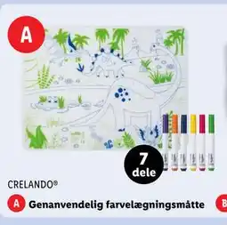 Lidl Genanvendelig farvelægningsmåtte, DKK 20 tilbud