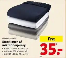 Lidl Stræklagen af mikrofiberjersey tilbud