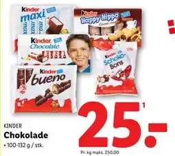 Lidl Chokolade, DKK 25 tilbud
