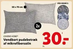 Lidl Vendbart pudebetræk af mikrofibersatin, DKK 30 tilbud