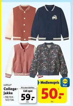 Lidl Collegejakke, DKK 59, App-pris tilbud