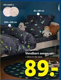 Lidl Vendbart sengesæt, DKK 89 tilbud