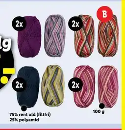 Lidl Strømpegarn, DKK 40 tilbud