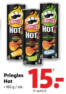 Lidl Pringles Hot, DKK 15 tilbud